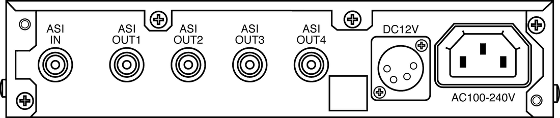 DB-2-ASI-DP 背面パネル